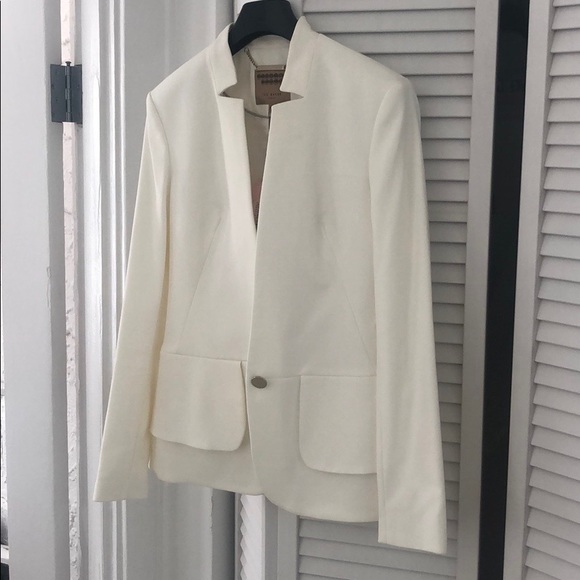 Ted Baker Jackets & Blazers - Ted Baker cream Peplum later suit jacket